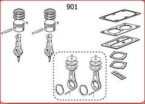 Piston/Ring kit with Gaskets - CPK-88PYVNHEZ81ZE