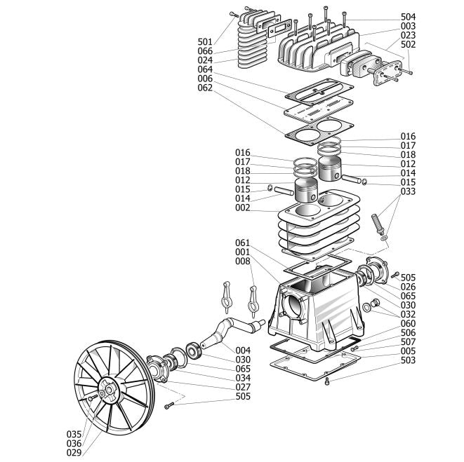 Central Pneumatic 68127 – Pump Assembly