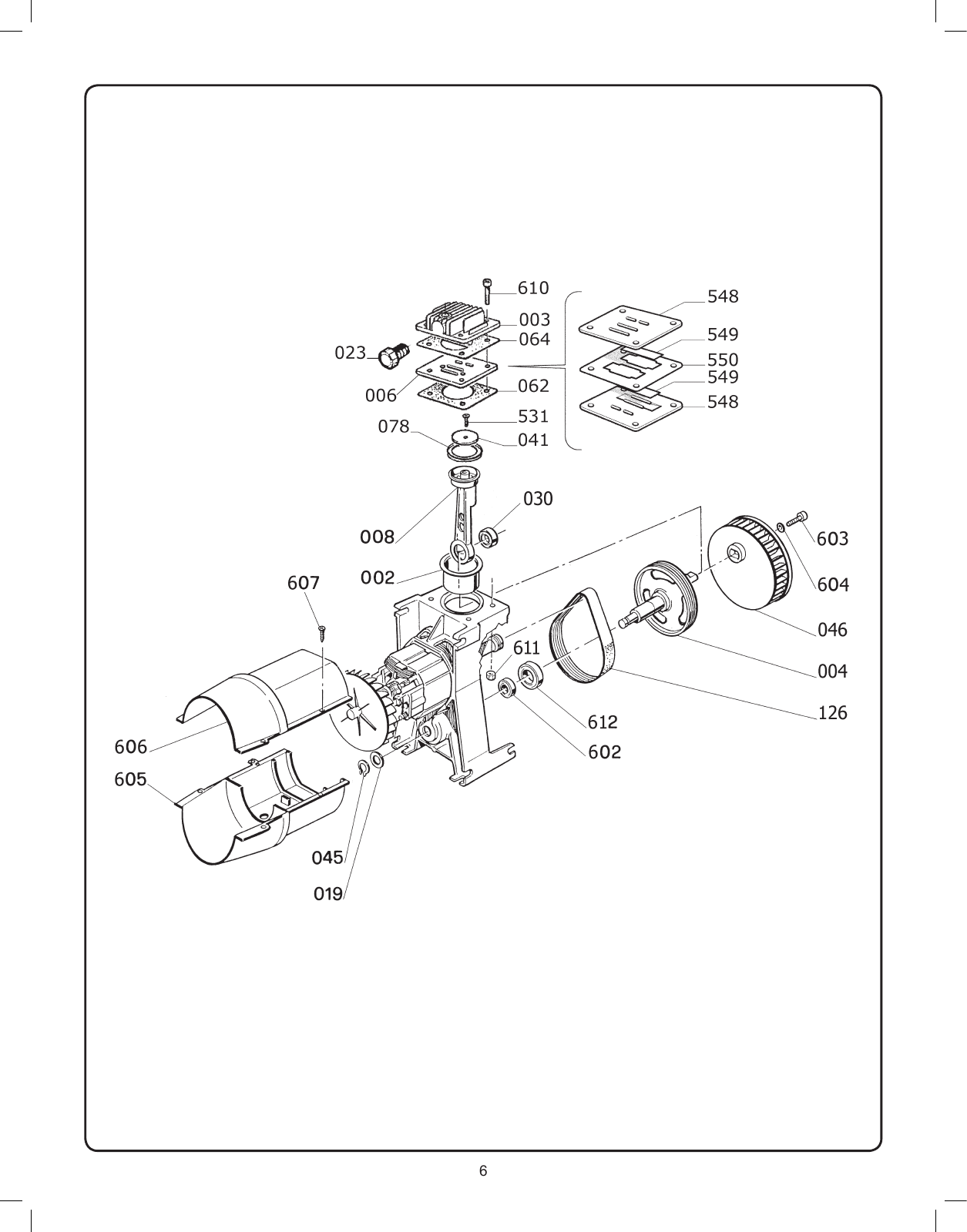 Husky H1506FWH – OL195B Pump Assembly